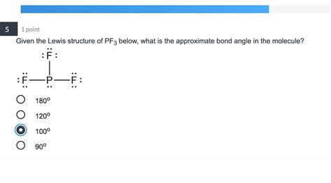 pf3 lewis structure bond angle.